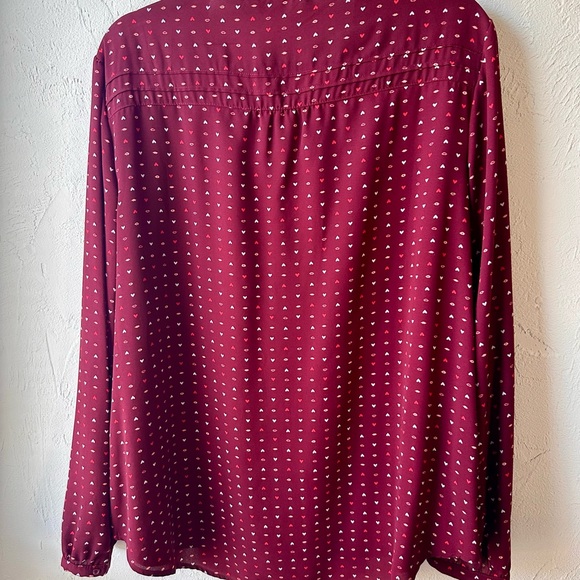 ❤️💋 Lauren Conrad - Women's Patterned Button-Up Blouse - Size: XL - Picture 5 of 8